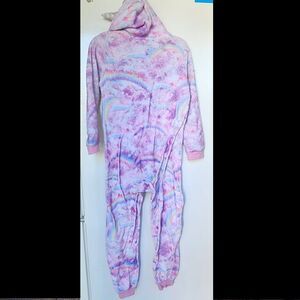 Unicorn Cloud Fleece One Piece Pajamas Size XXL/16